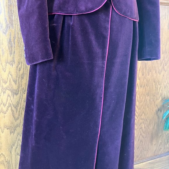 Vintage Velvet Dress Suit 2pc size xs - Picture 5 of 8